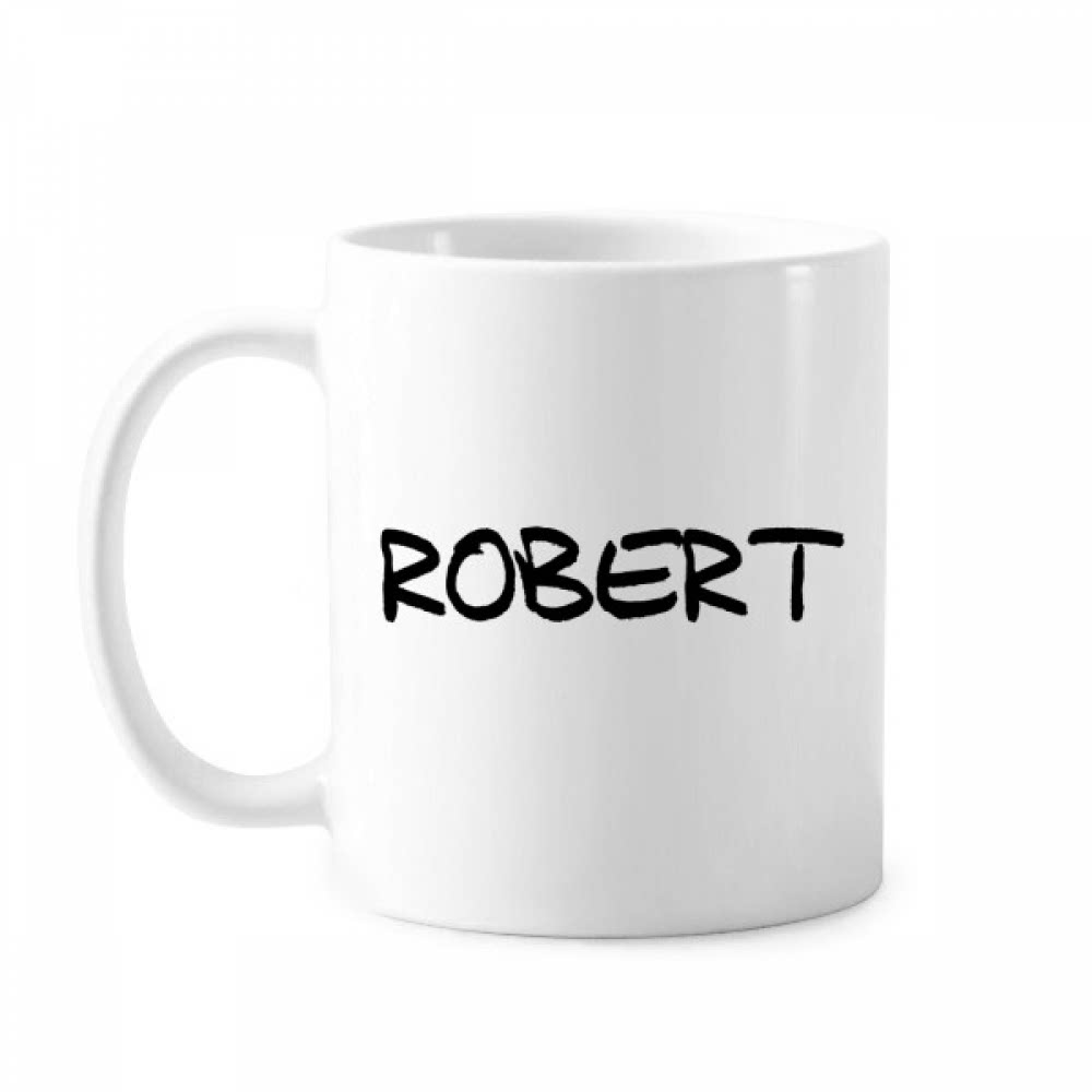 手写英文名个性私人订制Robert 陶瓷杯白色马克杯牛奶杯水杯