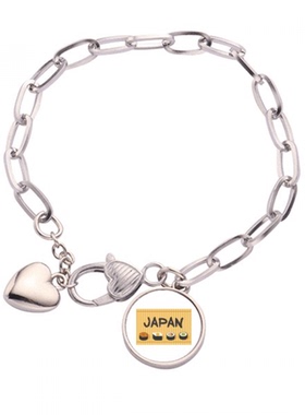 当地日本旅游观光文化美食寿司 桃心型链手镯珠宝时尚饰品