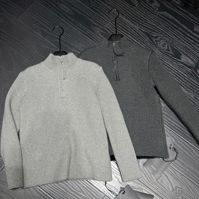 男童加绒半高领毛衣保暖针织衫