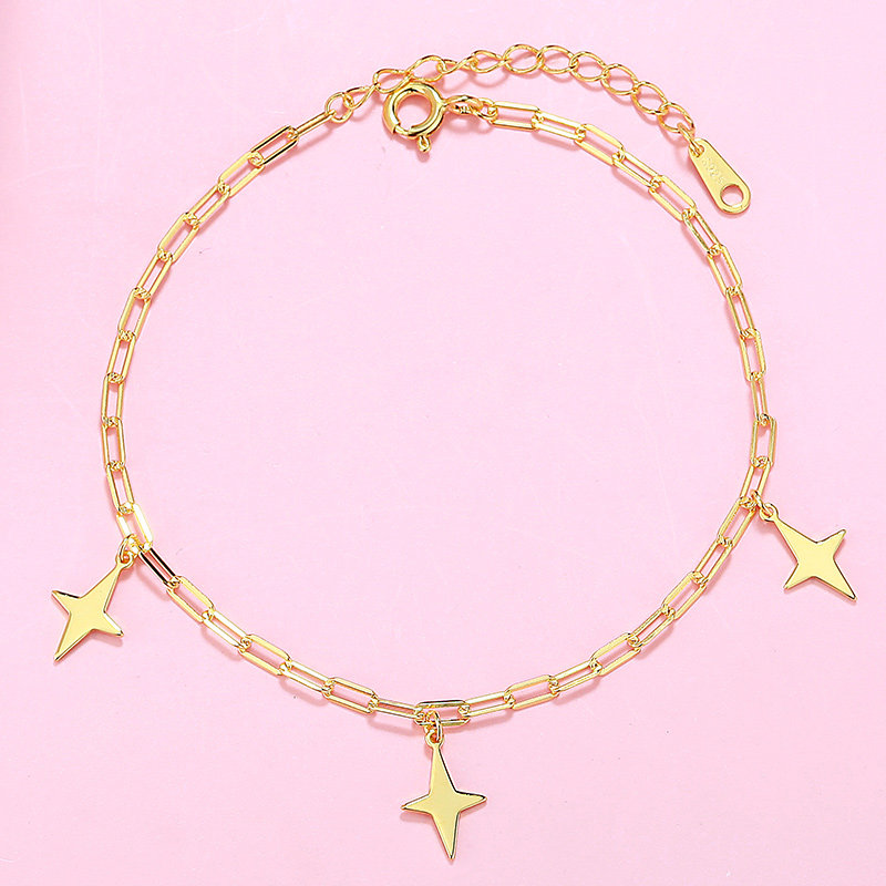 诗美洛  925银手链光芒手串手饰饰品韩版简约森系送女友礼物