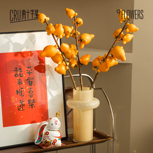 五代同堂仿真黄金果乔迁新居花艺