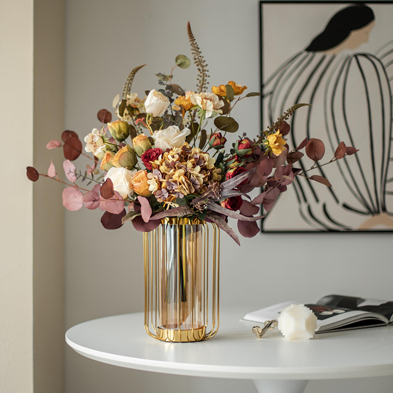 轻奢高档花瓶摆件客厅水养餐桌