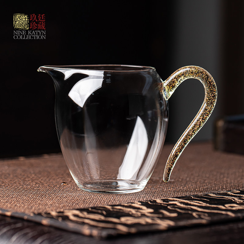 玻璃特色公道杯高档茶盅分茶水杯器耐热茶海功夫茶具主人公杯高端 - 实物图