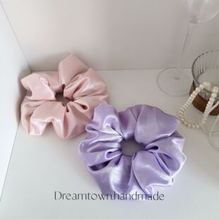 Dreamtown/清澜入梦 独立手作发圈 缎光高级感简约甜美气质发饰