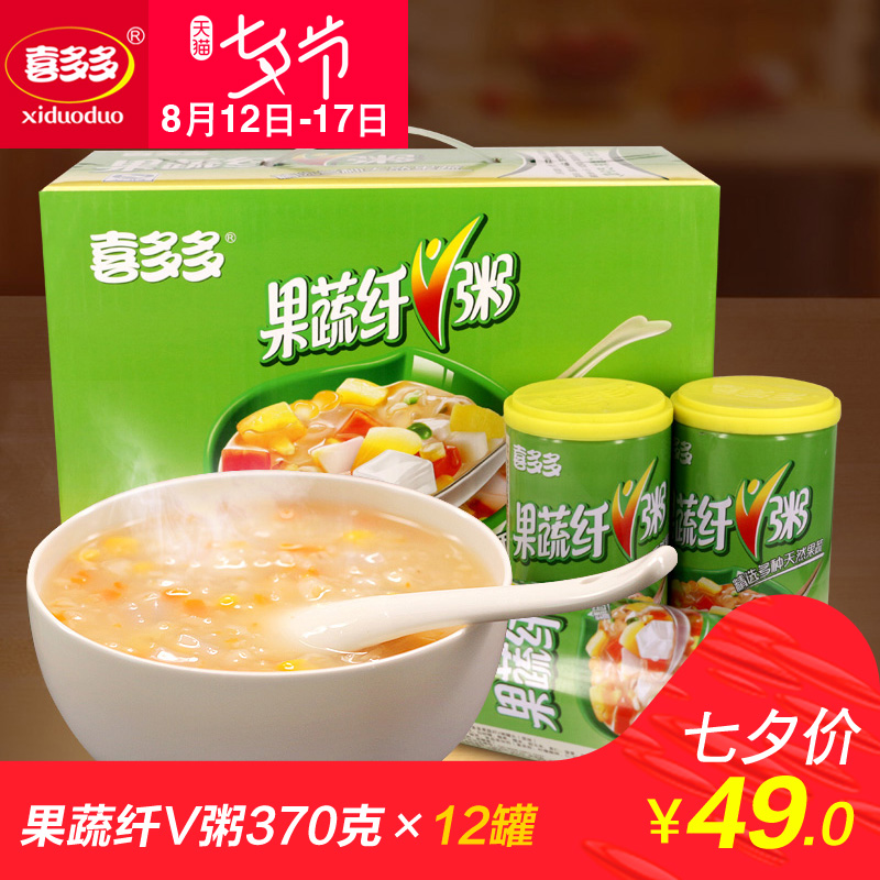 ϲ¶à¶à ¹ûÊßÏËVÖà Ôç²Í·½±ãËÙʳ°Ë±¦Öà 370g*12Æ¿ ¸£½¨Ìزú °üÓÊ