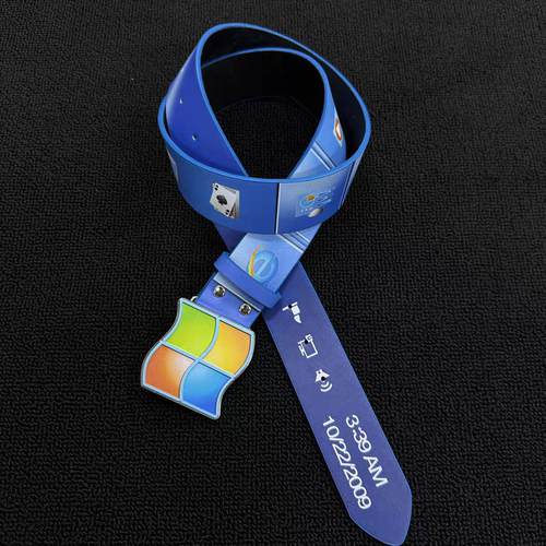 Windows7中古风真皮针扣腰带