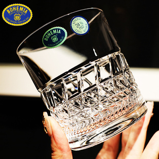 捷克BOHEMIA进口水晶玻璃xo威士忌调啤酒杯水杯果汁茶杯洋酒杯子