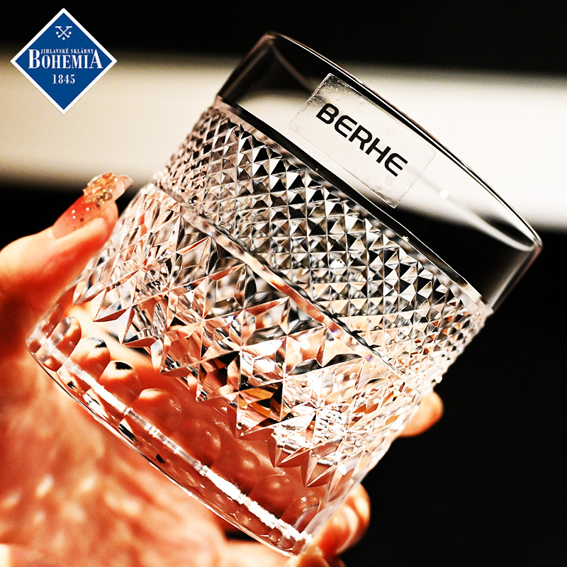 捷克进口水晶玻璃威士忌洋酒杯子