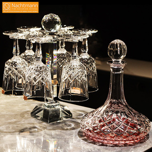 德国进口Nachtmann高档水晶玻璃旋转醒酒器家用高脚红酒杯子套装