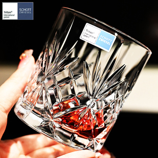 德国Schott进口大水晶玻璃威士忌洋酒杯早餐牛奶花茶水杯啤酒杯子