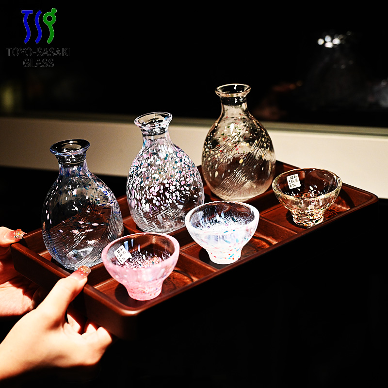 日本进口东洋佐佐木玻璃清酒杯子