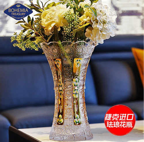 茶几花瓶BOHEMIA水晶玻璃欧式