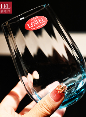 德国进口LESTEL彩色水晶玻璃杯茶水杯果汁饮料杯啤酒杯威士忌酒杯