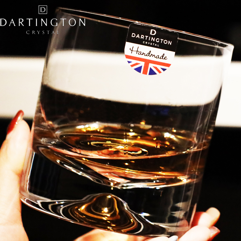 英国dartington进口厚底高档轻奢水晶玻璃威士忌酒杯家用洋酒杯子