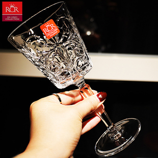 意大利RCR进口水晶玻璃高脚宽口酒吧气泡香槟杯甜酒杯鸡尾酒杯子