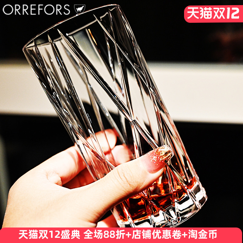 进口水晶玻璃威士忌杯直身水杯