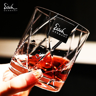 德国Eisch进口水晶玻璃杯轻奢高级感威士忌洋酒杯透明古典水杯子