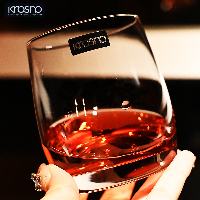 Krosno波兰进口玻璃杯威士忌洋酒杯果汁饮料杯啤酒杯开水杯子套装