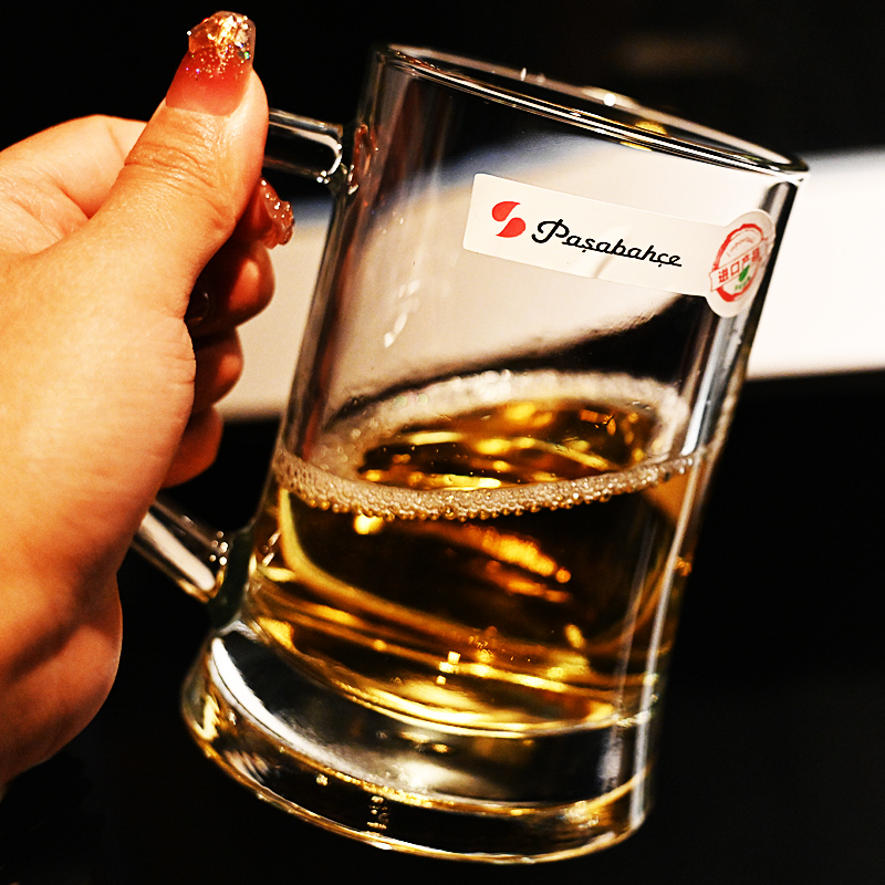 土耳其进口加厚把手大扎啤啤酒杯