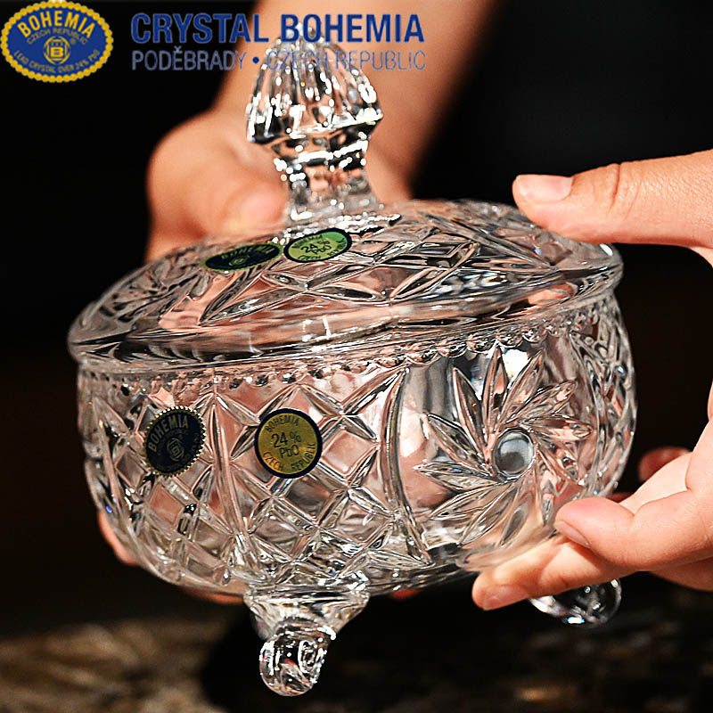 捷克进口BOHEMIA水晶玻璃小果碗