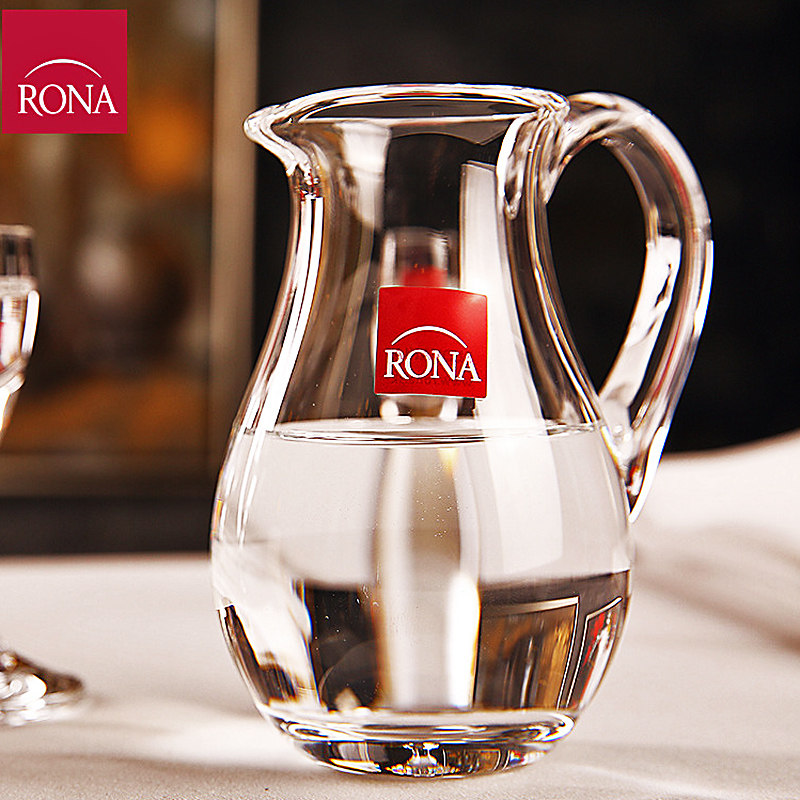 捷克进口rona水晶玻璃白酒分酒器红酒醒酒器果汁壶分倒酒器分酒壶