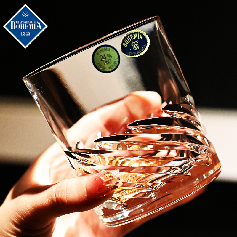 捷克进口水晶玻璃威士忌洋酒杯子