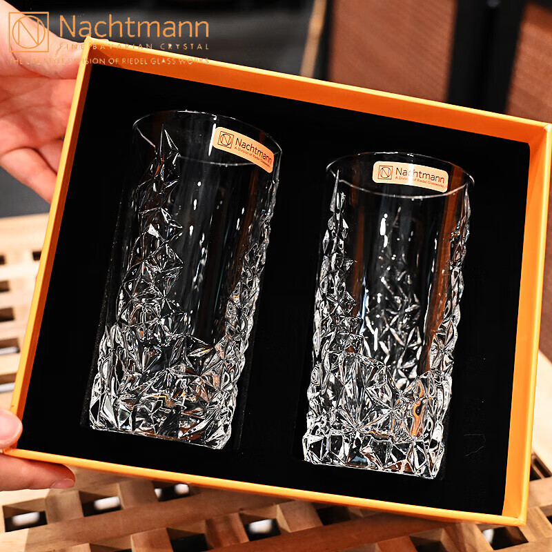 奈赫曼德国进口NACHTMANN水晶玻璃高档礼品盒威士忌洋酒杯啤酒杯