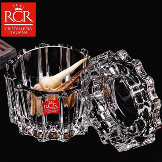 意大利进口RCR水晶玻璃糖缸储物罐糖果干果罐茶几家用钻石首饰盒