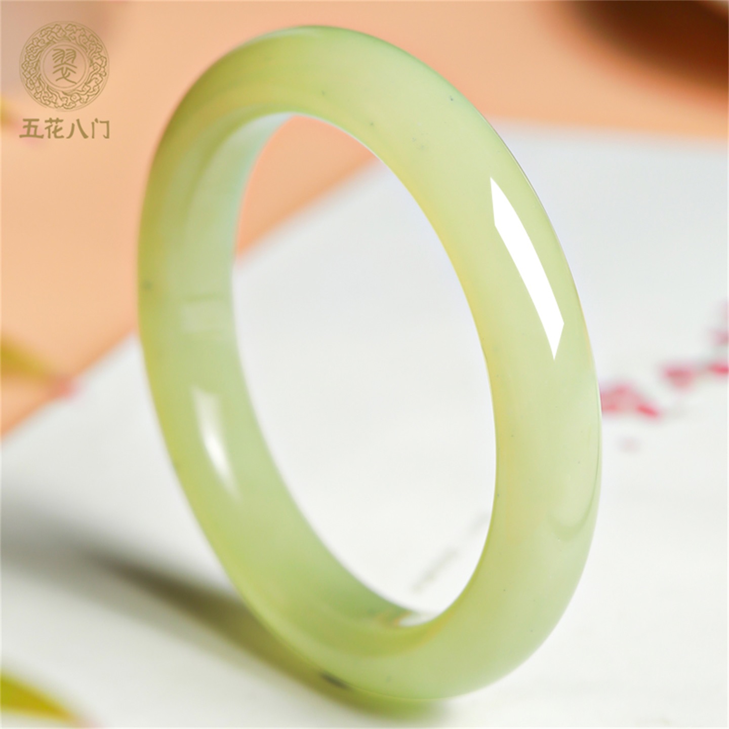 五花八门天然和田玉手镯女款新疆黄口料平安镯镯子正品官方旗舰店