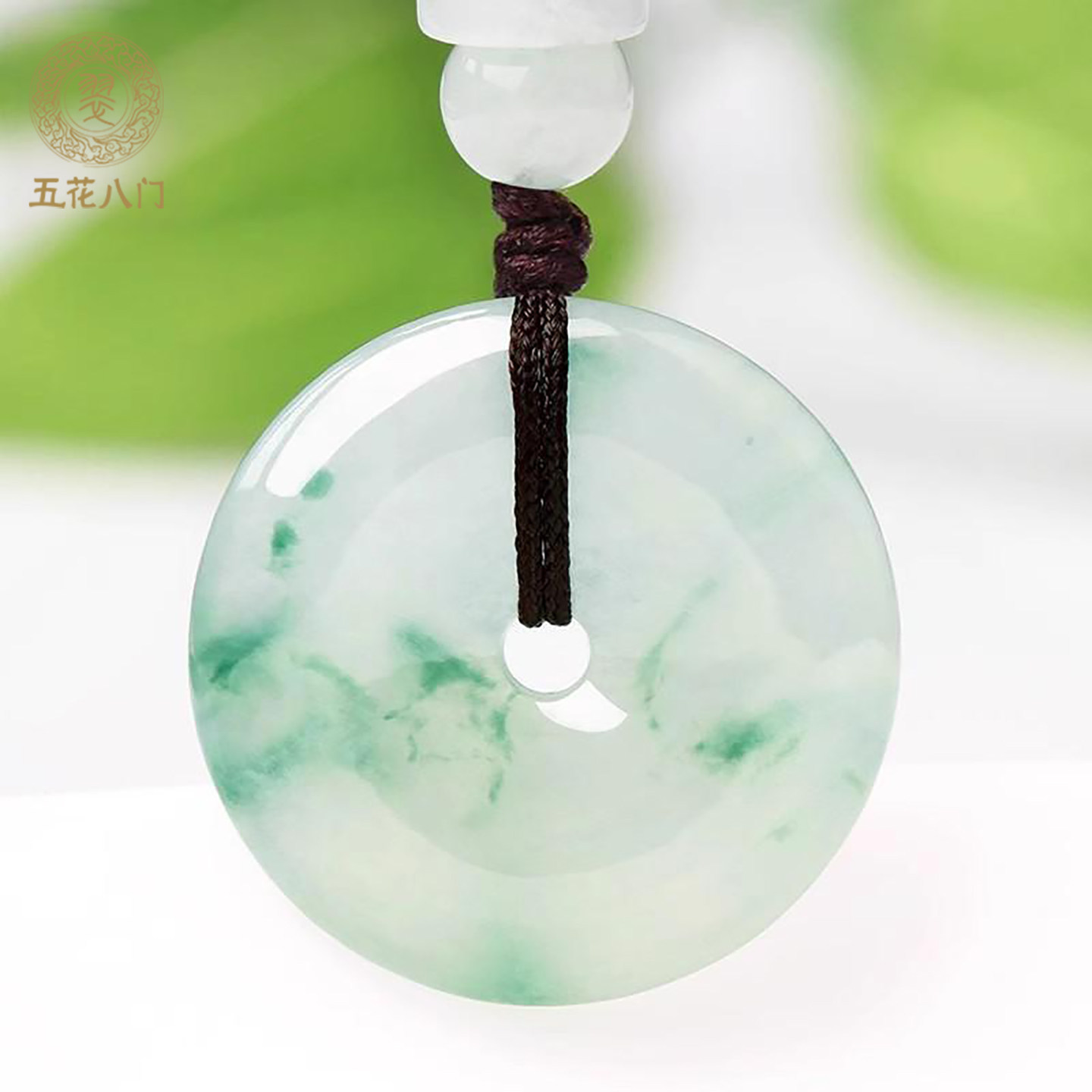 平安扣翡翠p05正品冰种飘花玉图片