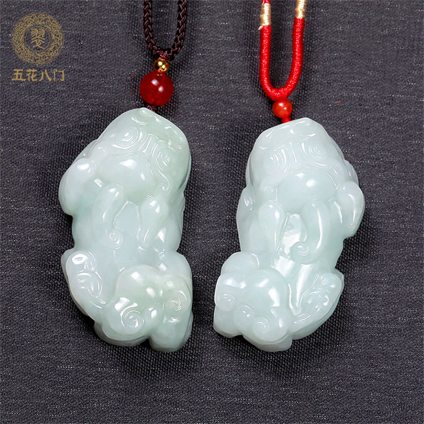 翡翠貔貅男女款天然玉坠翡翠挂件图片