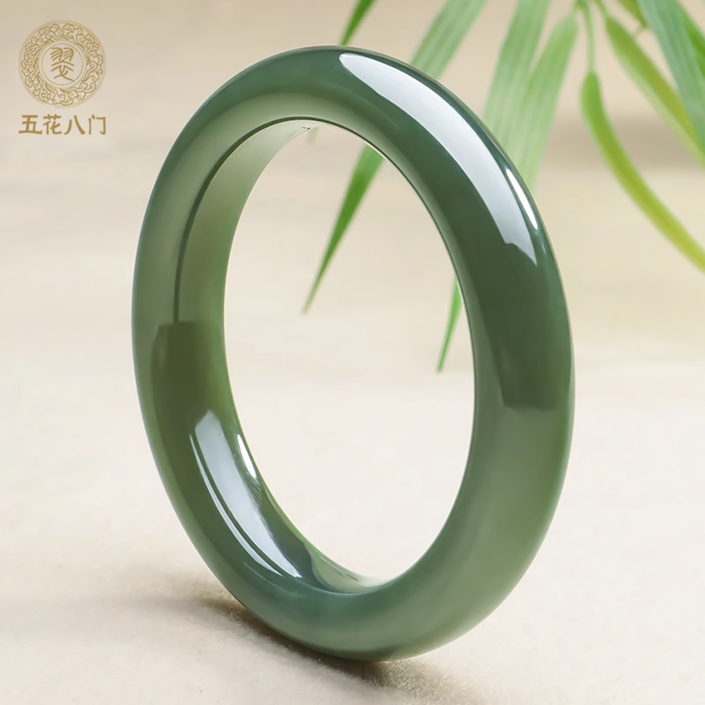 五花八门天然和田玉手镯玉镯子湖水绿青玉晴水玉镯女款真品青海料