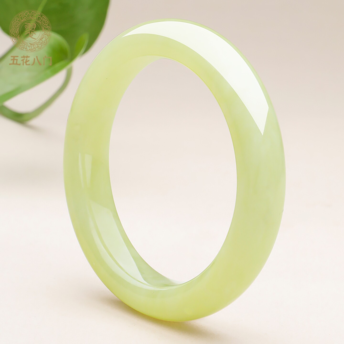 五花八门天然和田玉手镯女款新疆黄口平安镯玉镯子官方正品带证书