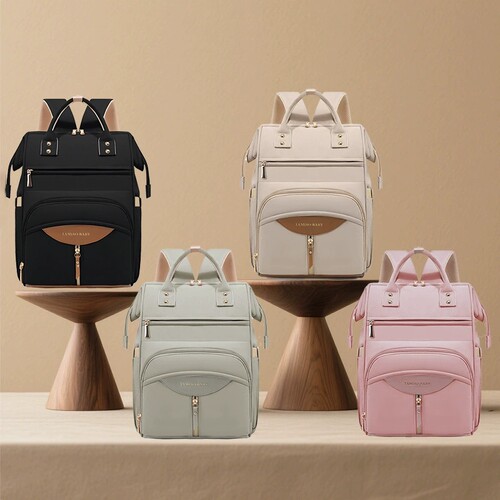 新款妈咪包大容量上下分层母婴包轻便妈妈包耐磨透气待产包潮