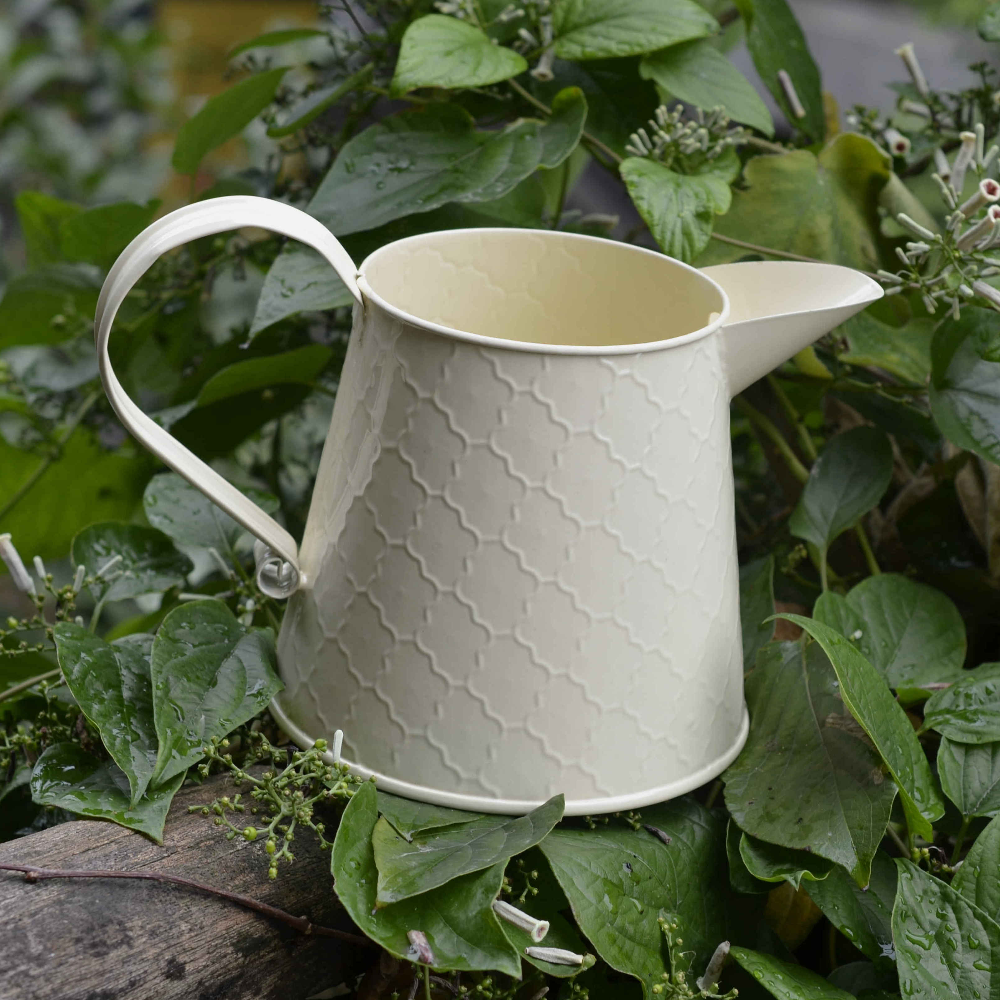 出口压花儿童款铁质小艺术浇花壶