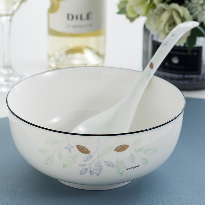 陶瓷大碗北欧汤碗大号加厚8寸面碗家用水煮鱼酸菜鱼汤碗面条汤碗