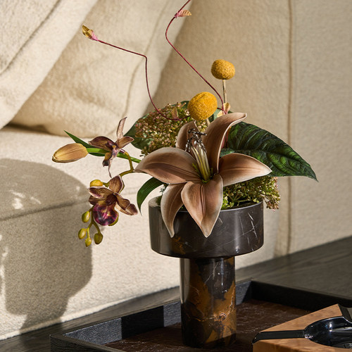 直播间空间美学软装布置情绪稳定花瓶花艺餐桌仿生花束摆件装饰品