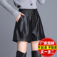 女短裤 2025秋冬大码 松紧高腰阔腿裤 真皮皮裤 绵羊皮休闲显瘦皮靴裤