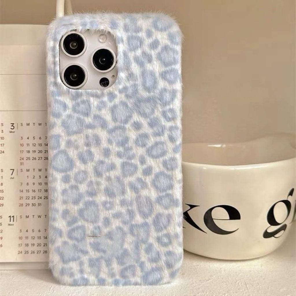 抖音同款pura70豹纹mate60pro+适用华为100荣耀400pro/90gt/300毛绒手机壳60x畅享80小清新50plus暖手畅玩x70