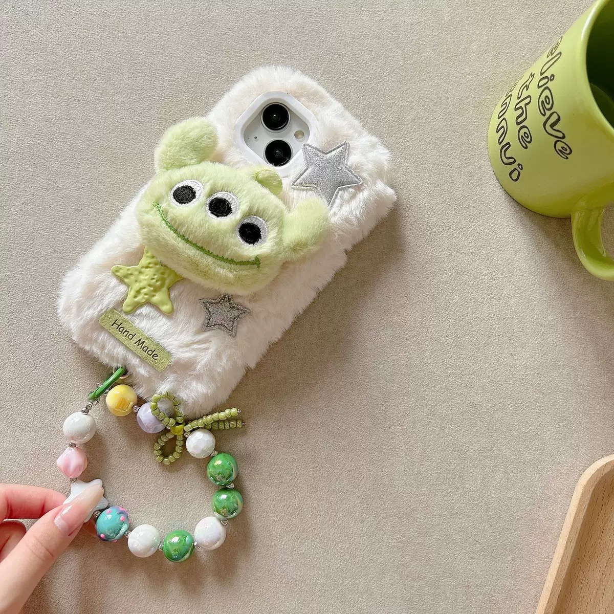 抖音同款15pro适用iPhone14promax手机壳16毛绒17苹果13plus手链条1+15/12/13一加ace3pro/2V公仔10可爱5pro