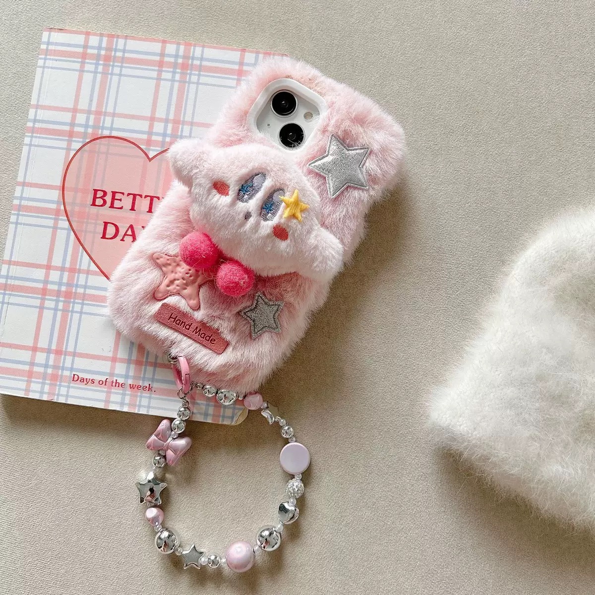 适用华为nova14pro毛绒13/12/11/9se星之卡比手机壳magic7pro/5/4/6网红荣耀play9T/7t/6C/8少女x70i链条x60