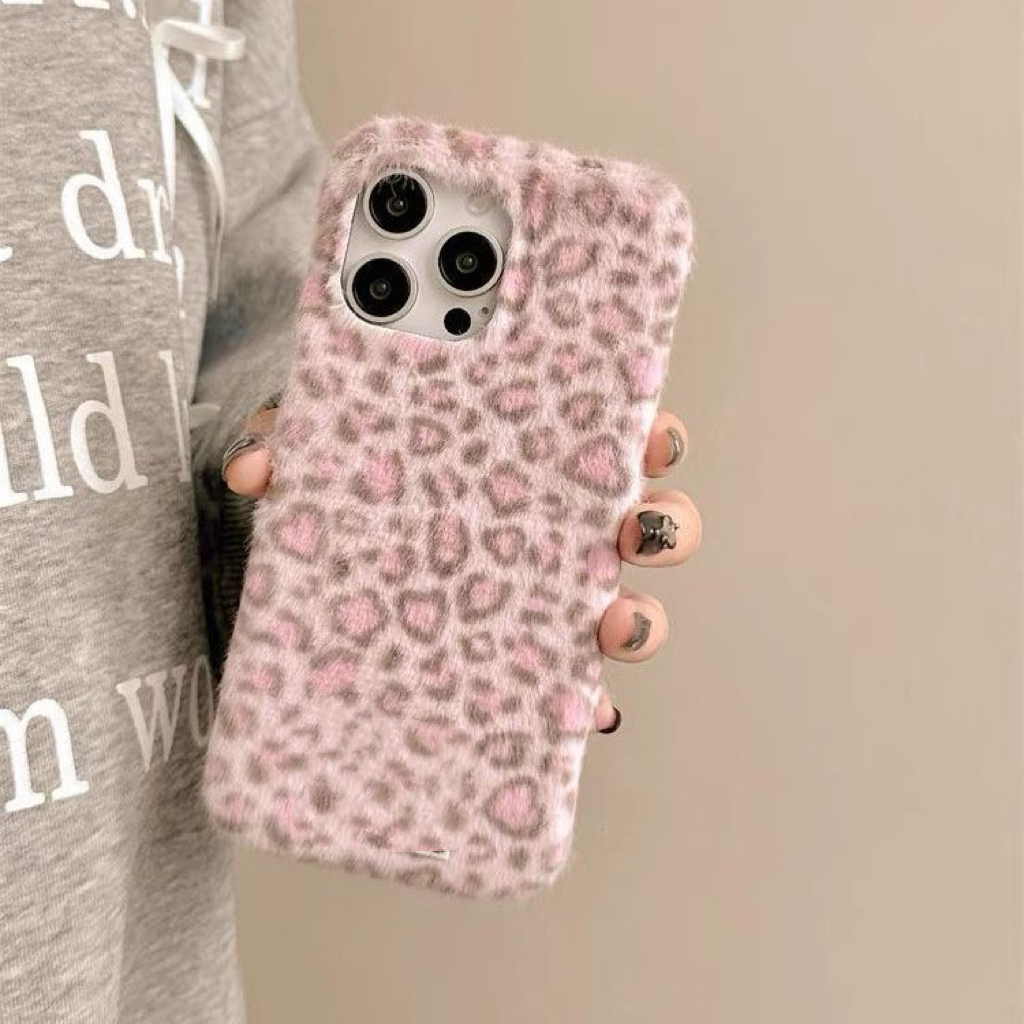 适用华为nova14pro毛绒13/12/11/9se豹纹手机壳magic7pro/5/4/6网红荣耀play9T/7t/6C/8纯色x70i简约x60可爱
