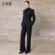 商务女神范职场上班通勤穿搭ol 女高级感职业装 艾尚臣黑色西装 套装