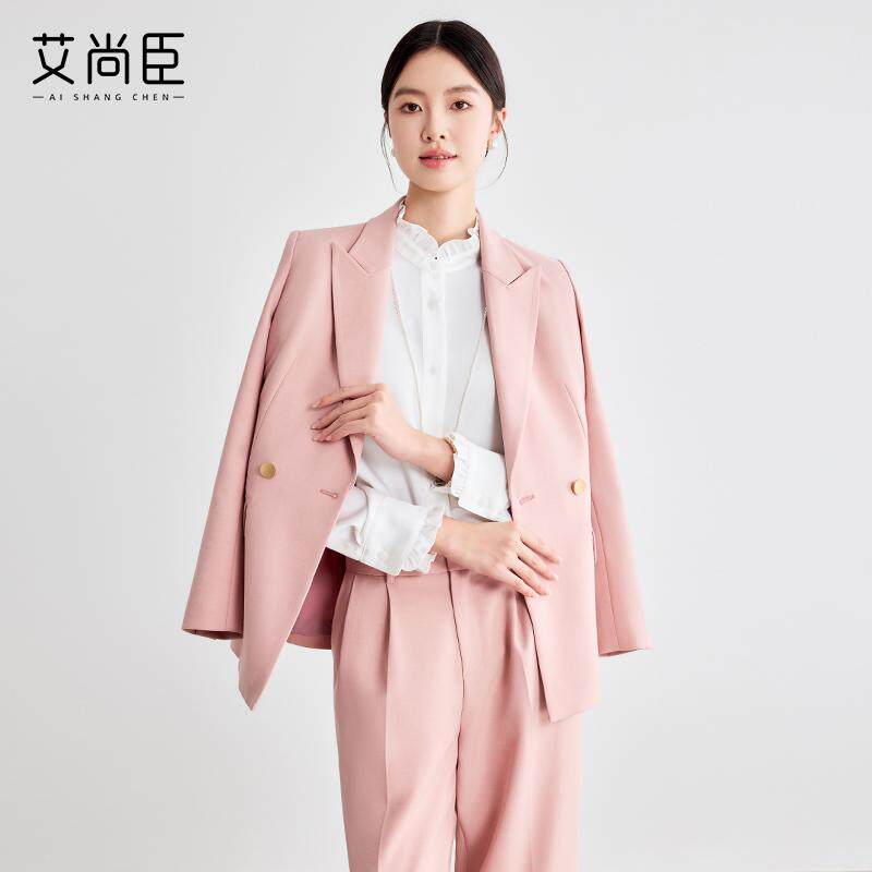 艾尚臣职业套装女士高级感长袖西装工作服职场通勤女神范西服套裤