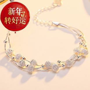 【好运】S925韩版纯银三生三世珠手链女ins小众设计感简约冷淡风