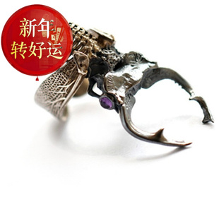 【新年转运】骸首饰设计师原创空想解剖学系列深山锹甲手工昆甲虫