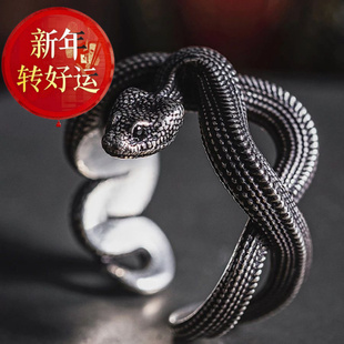 【新年转运】复古欧美新款蟒蛇戒指暗黑朋克风立体蛇戒蛇缠绕戒指