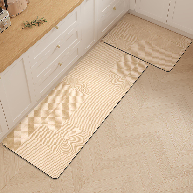 宝丽彩简约风厨房地垫