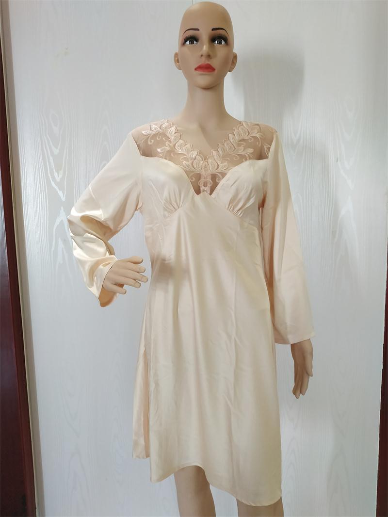 法曼儿女士刺绣家居服连体睡衣