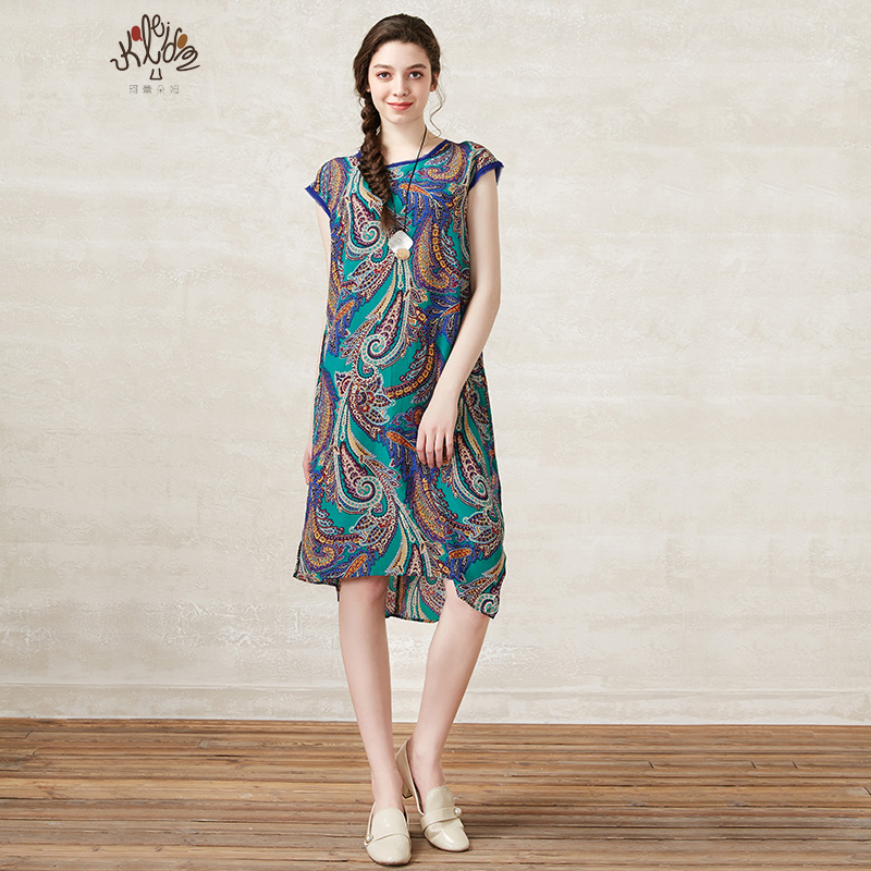 亦朵真丝连衣裙_热卖亦朵真丝连衣裙【价格 图